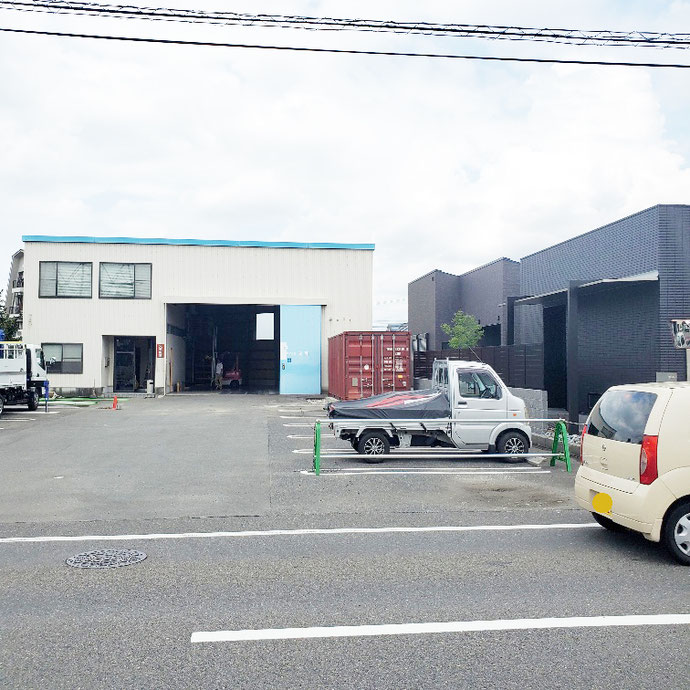 岐阜県岐阜市 中古コンテナ20ft現状品設置
