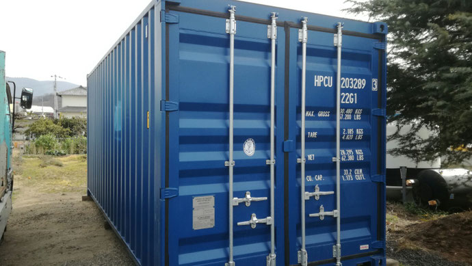 香川県坂出市 S社様 20ftNEWVANコンテナ納品