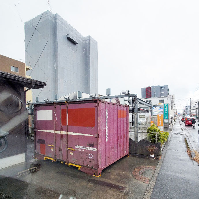 滋賀県大津市 中古貨物コンテナ12ft現状品設置