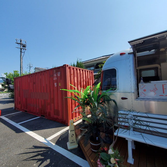 滋賀県大津市 中古コンテナ20ft現状品設置