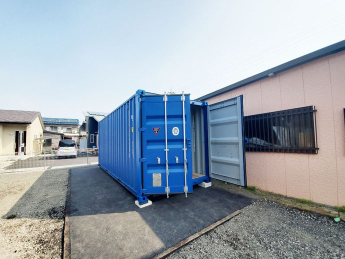 愛知県一宮市 NEWVANコンテナブルー設置