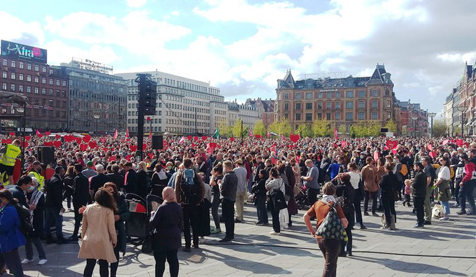 Demonstrationen i København med omkring 4000 deltagere 