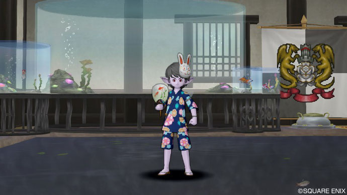 ドラクエ10 花柄のじんべい