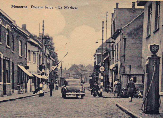 La douane belge à Mouseron La Marlière en 1958