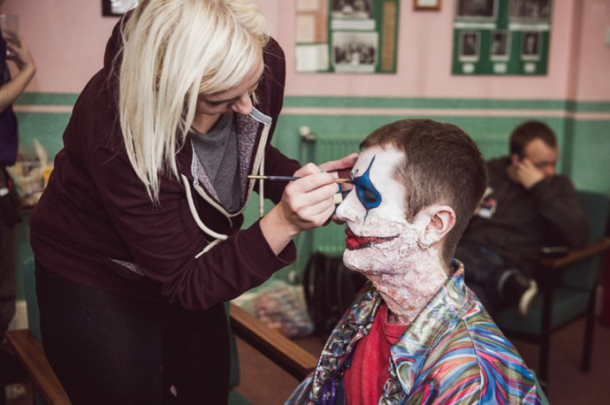 Natha Head - Behind the scenes: Make up for Theatre of Fear