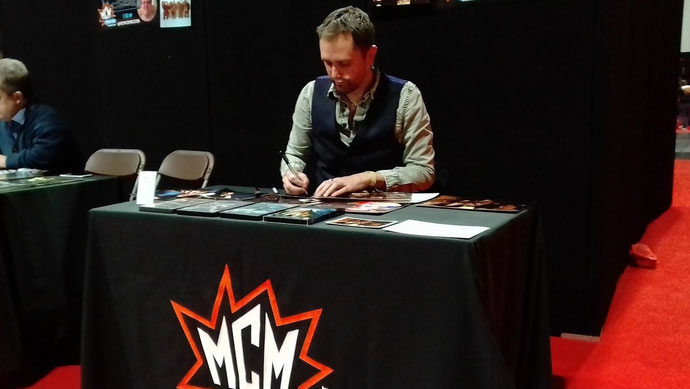 Nathan Head - signing at MCM Birmingham 2018