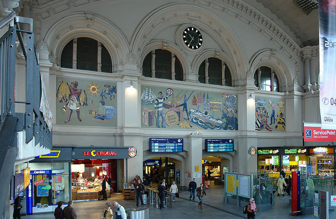 Interior de la estación de Bremen