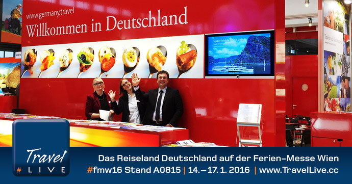 #TravelLive Livereportage: Reiseland Deutschland auf der Ferienmesse Wien 2016
