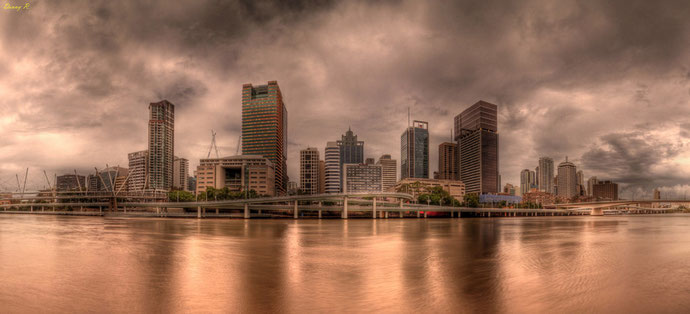 Aussicht auf die Skyline von Brisbane