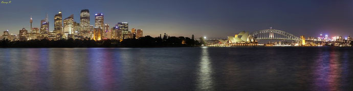 Aussicht auf die Skyline von Mrs. Macquaire's Point