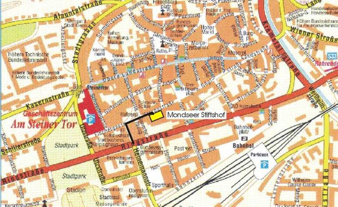 Lage in Krems - mondseerhofkremss Webseite!