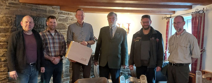 v.l.n.r.: Frank Bossong, Allan Mitchell, Christof Schäfer, Klaus Kermes, Sebastian Blanke, Maximilian Keller © Nikodem 