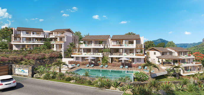 VUE MER APPARTEMENTS et PENTHOUSES MONTANA OCEANO PDS ILE MAURICE