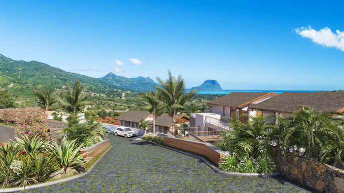 Nouvelle Résidence PDS d'appartements et Penthouses VUE MER direct promoteur MONTANA OCEANO RIVIERE NOIRE ILE MAURICE