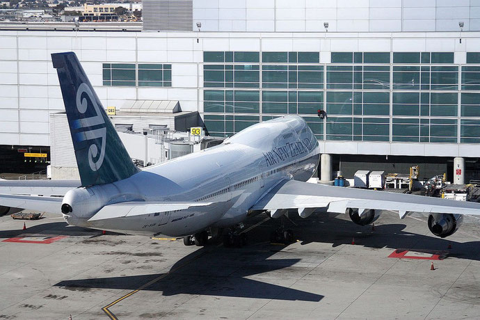 Boing 747, aufgenommen am 08.10.2012 in San Francisco