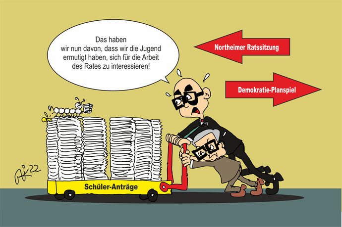 Karikatur: Niko Mönkemeyer, HNA Hessische/Niedersächsische Allgemeine
