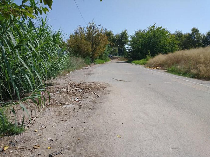 Caminos abandonados y con mucha porquería en Benimaclet. Valencia. 