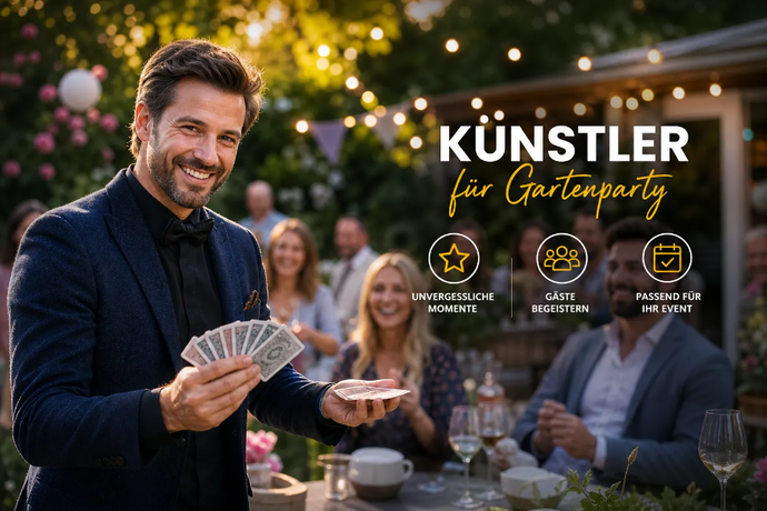 Künstler für Gartenparty buchen 