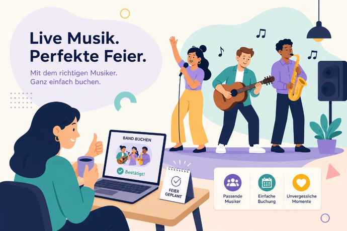 Musiker für Firmenfeier - Live Musik - Perfekte Feier 