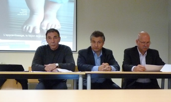 De gauche à droite : Xavier Luciani, Jean-François Paoli et Jean Dominici