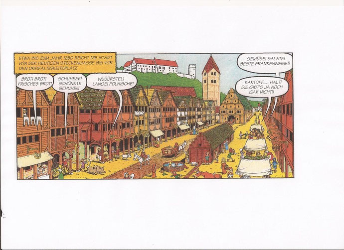 Landshut, Altstadt um 1300