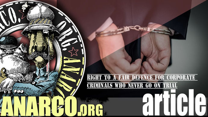 photo of businessman in handcuffs - from Penny Post newspaper