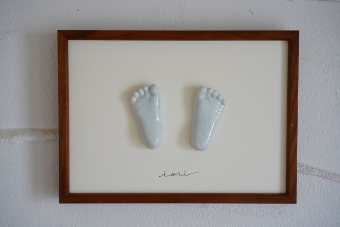 陶芸家　ブログ　焼き物　陶芸作品　茨城県笠間市　手形　足形　赤ちゃんの手　子供の手　立体手形　記念手形