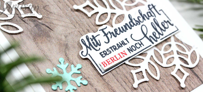 Verpackung mit Schneeflocken von Stampin Up