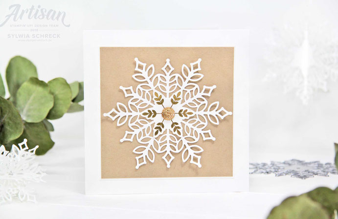 Weihnachtskarte - Schneeflocken - Stampin Up!