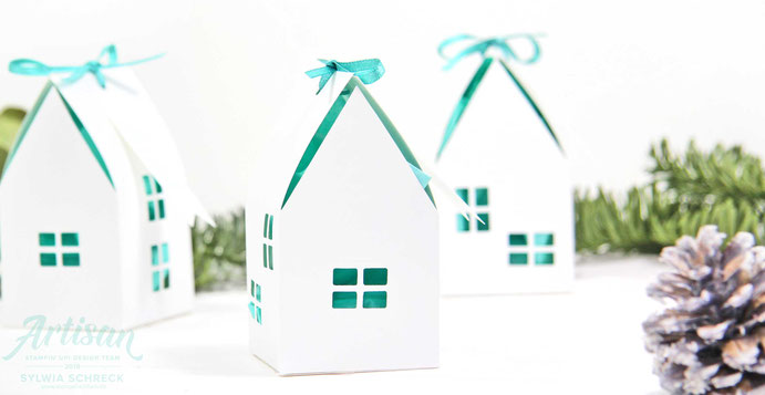 Häuschen Verpackung-Wintermärchen-Stampin Up