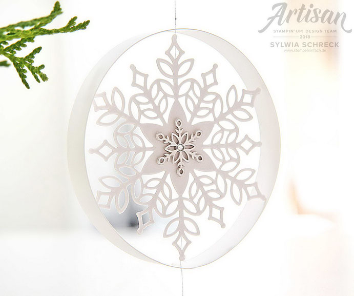 Schneeflocken - Weihnachtsdeko mit Stampin Up!