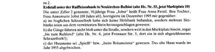 Quelle: siehe Der Erdstall Heft 22 / Seite 31