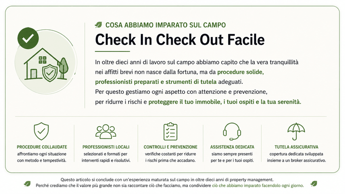 banner che riassume l'esperienza della nostra azienda su questo tema