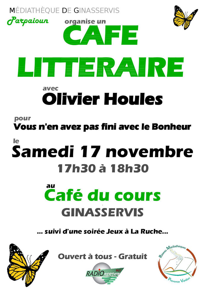 Café littéraire Olivier Houles