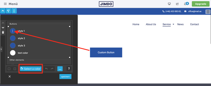 Button color customization Jimdo bg-primary-light add-5