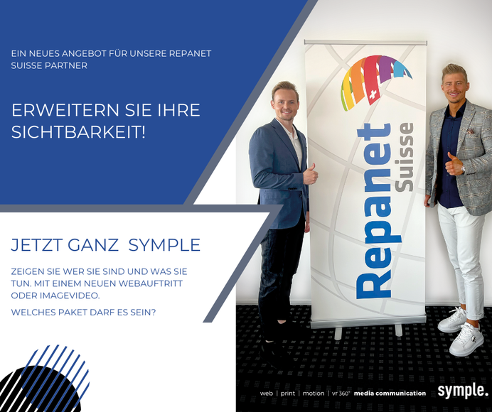 Neue Kooperationspartner: Martin Steffen, Leiter Marketing und Netzwerke bei der André Koch AG (links), und Bojan Stankovic, Leiter Sales & Communication bei Symple.