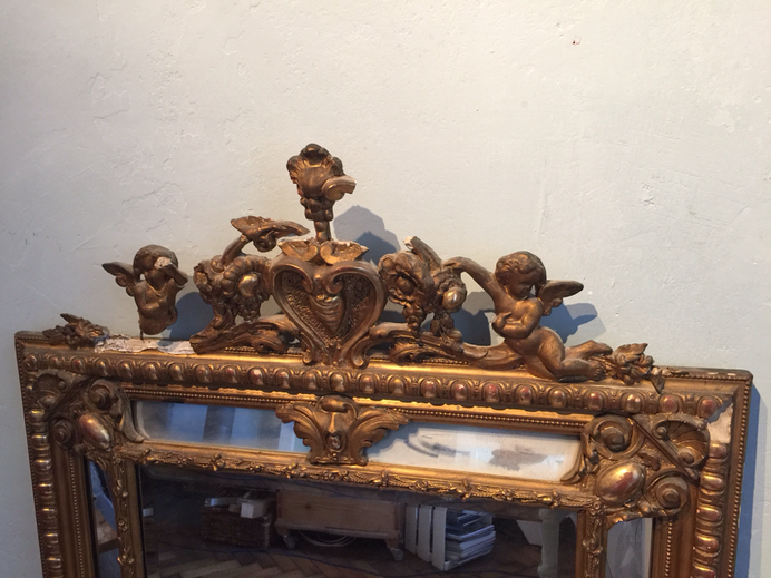 Alter Stuckspiegel Alter Bilderrahmen Alter Goldrahmen Restaurieren Atelier Aufwind