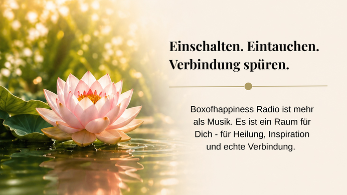 boxofhappiness radio - mehr als Musik. Es ist ein Raum für dich - für Heilung, Inspiration und echte Verbindung. By Martina M. Schuster, ConAquila Akademie 