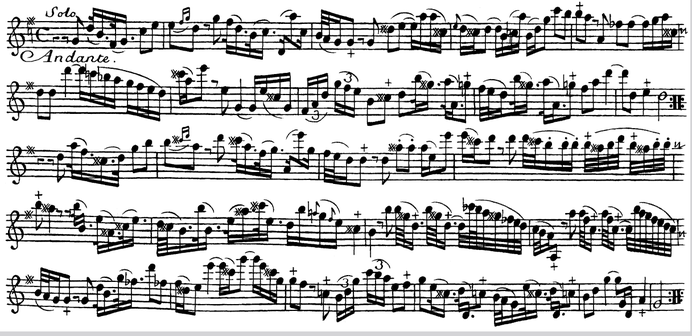 Concerto op 10 No 3 in D major: Andante