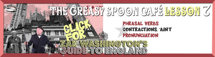 clickable link to Lesson 7 with Zak in a chaotic London street scene + text info about lesson themes