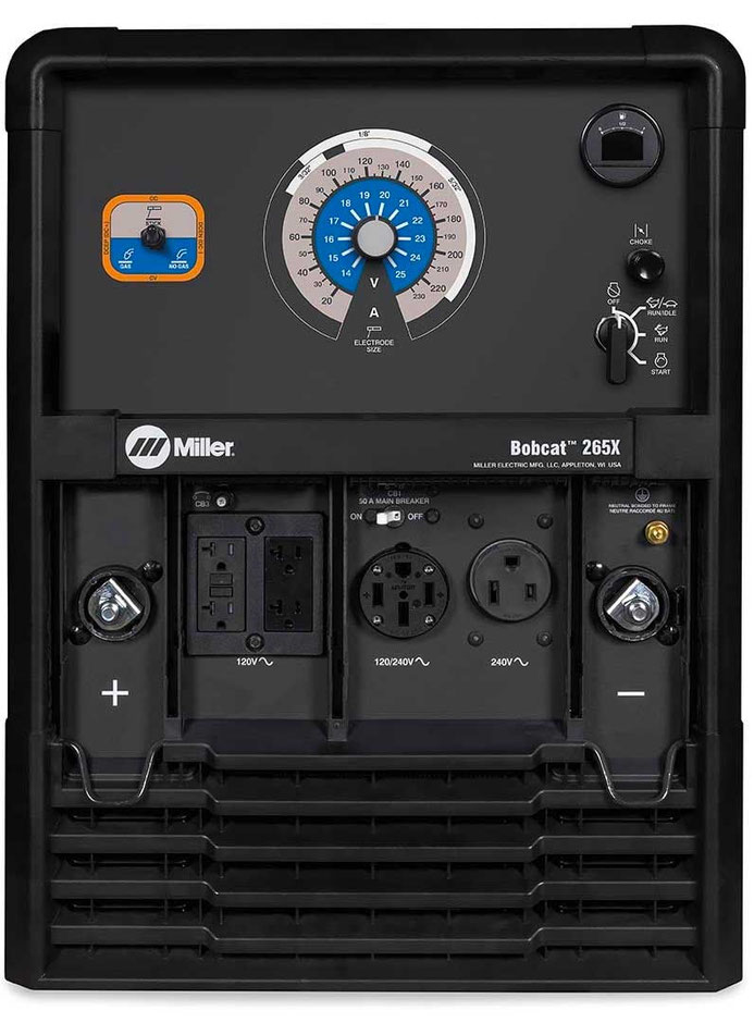 Bobcat 260 Generador a Gasolina Miller imagen de frente