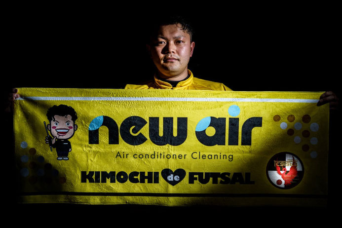 【写真】レジスタ長岡さんのスポンサーとなったnew airの古澤