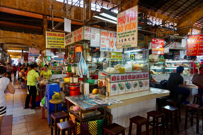 Markthalle, Essensstände, Vietnam