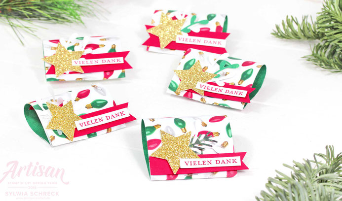 Goodies mit Designerpapier Froher Lichterschein