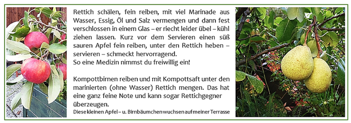 Rettichsalat mit Apfel oder Birne