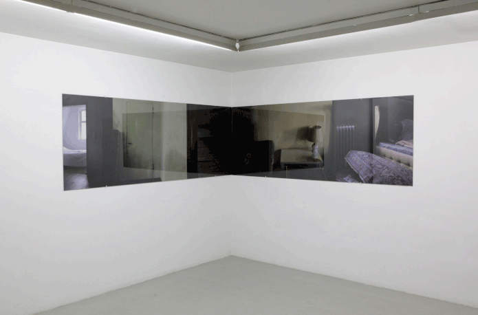 das Schloss, C-Print hinter Glas, 2 x 231 cm x 87cm, Galerie Hafemann, Wiesbaden, 2016