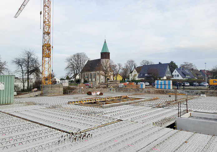 Neubau Kita Hasslinghausen in Sprockhövel, Filigrandecke roh