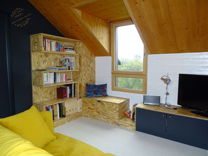 verriere-mobilier sur mesure-osb-bureau-bibliothèque-mezzanine-décoration-architecture interieur-quimper-concarneau-benodet-fouesnant-finistere