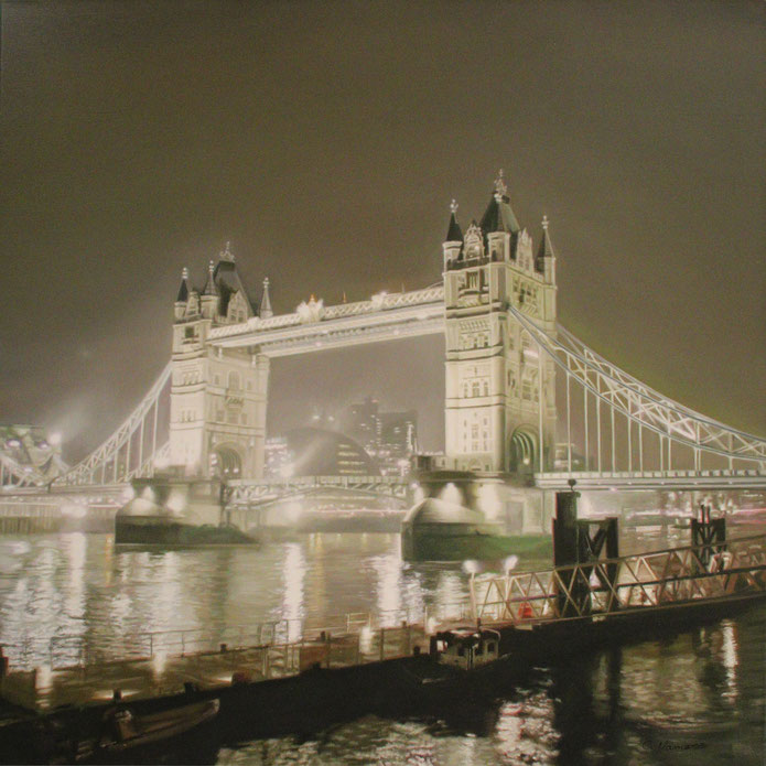 "London Tower Bridge", 100 cm x 100 cm