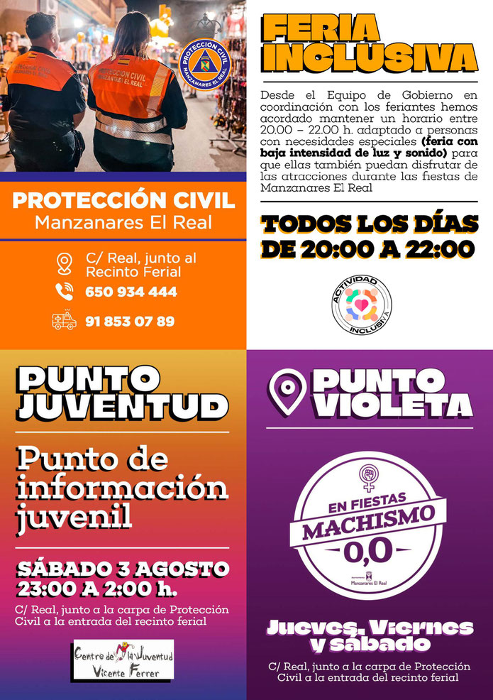 Programa de las Fiestas de Manzanares el Real